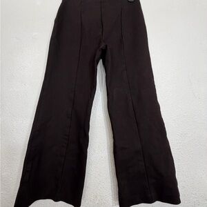Banana Republic Crop Flare Everywhere Ponte Pull-On Pants Size S Dark Brown